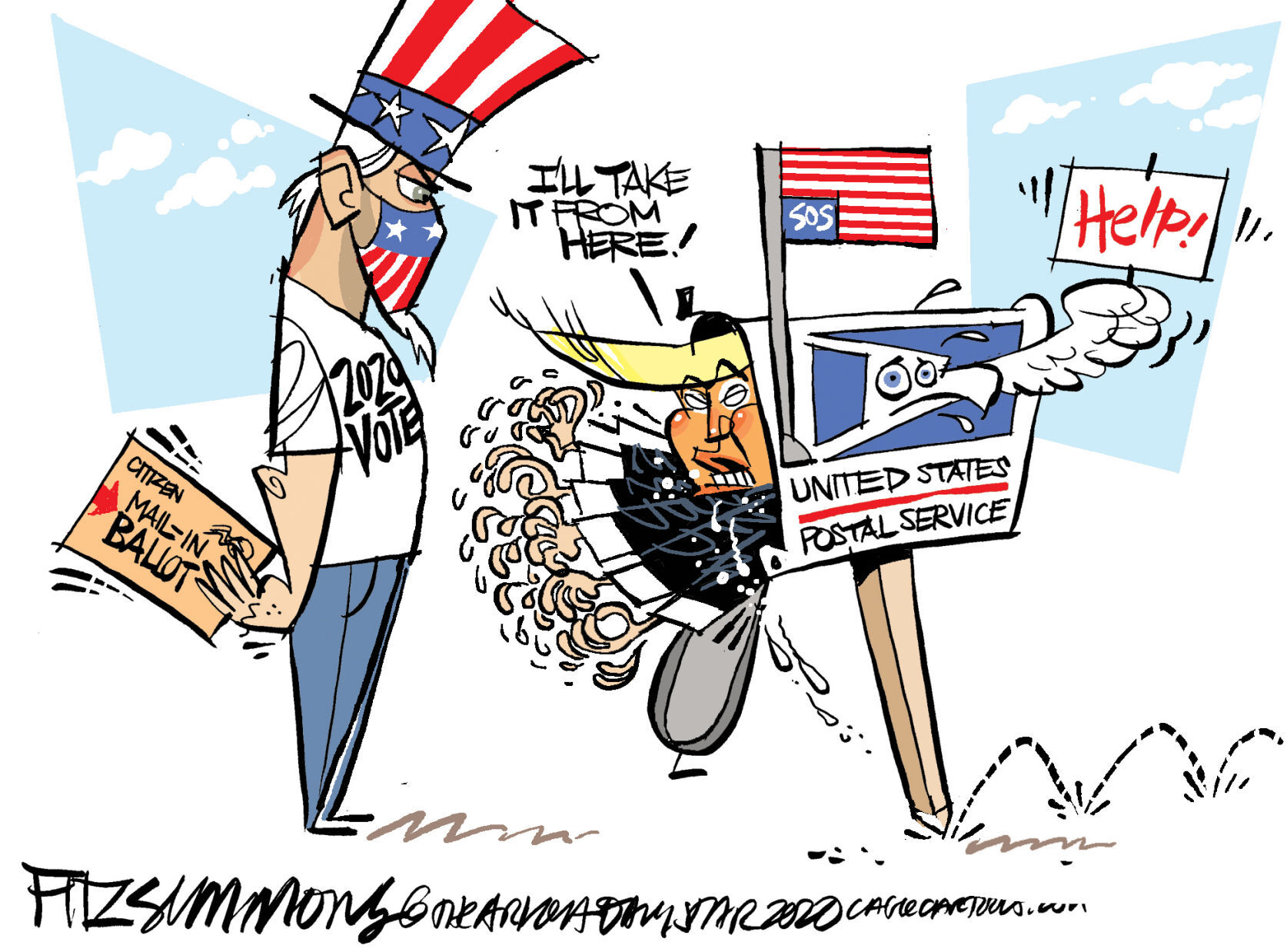 Daily Fitz Cartoon: Postal